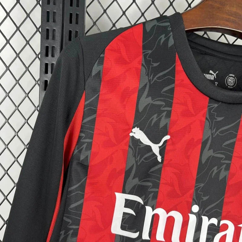 2025/2026 AC Milan Local Manga Larga