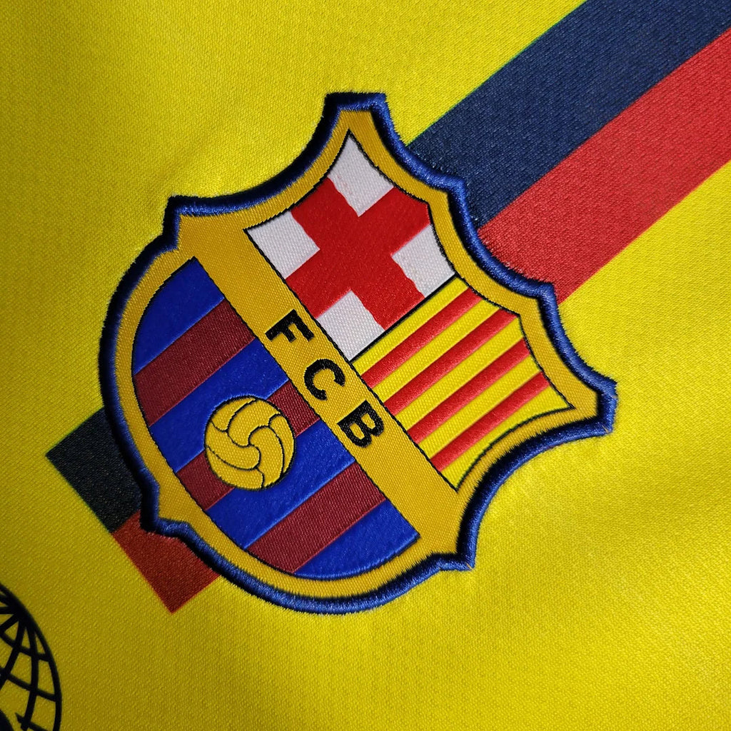 2008-2009 Retro Barcelona Visitante Manga Larga
