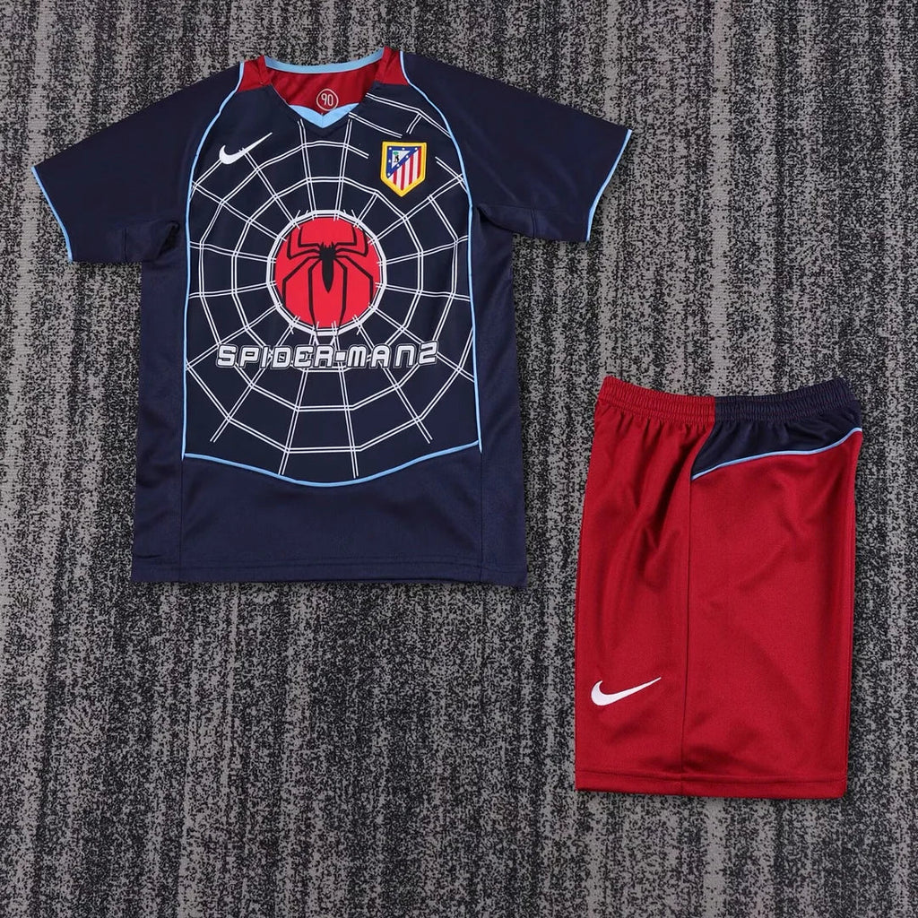 2004/2005 Retro Atletico Madrid Visitante Kit Talla Niño