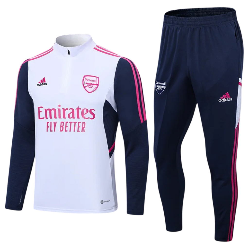 Arsenal White and Pink Chándal