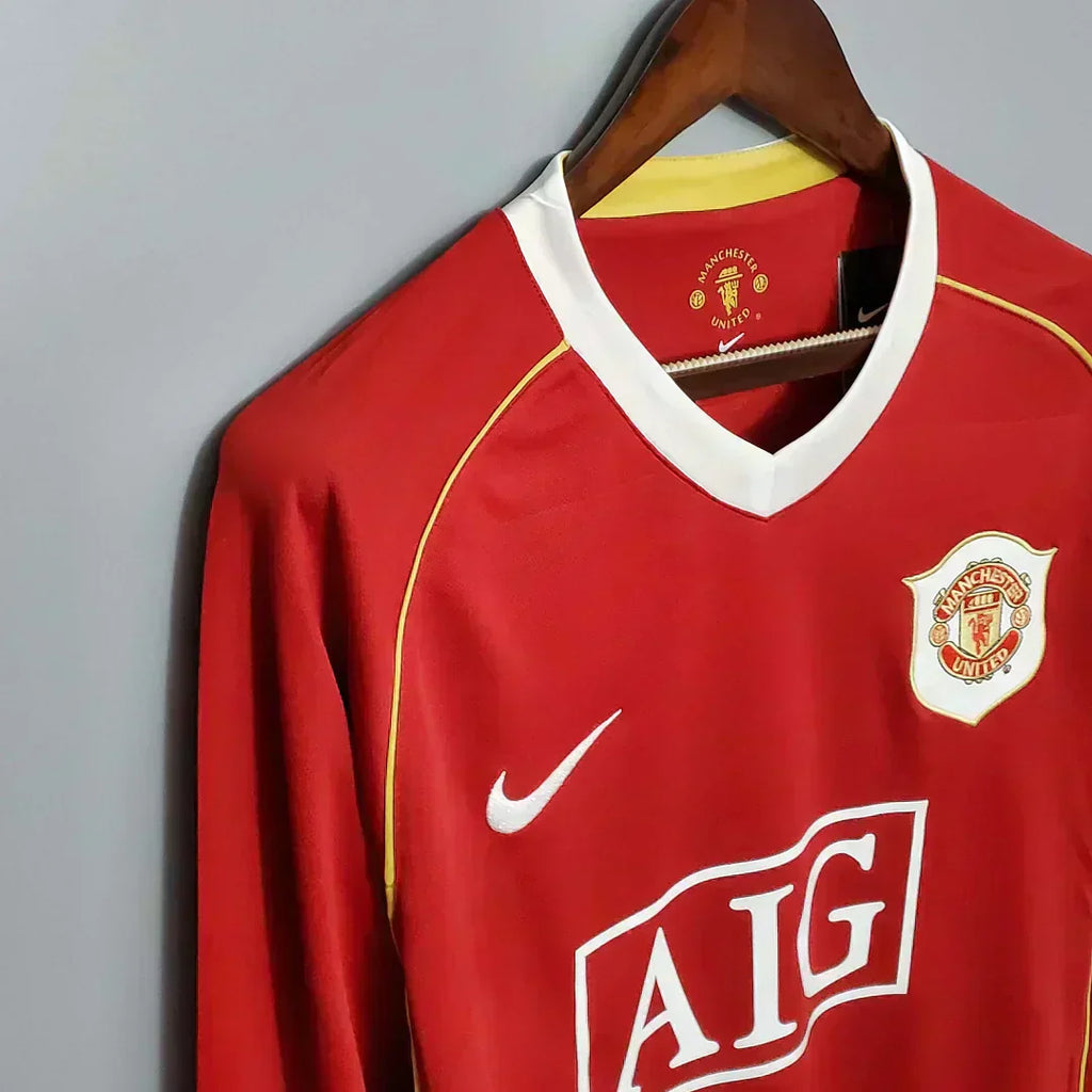 2006/2007 Retro Manchester United Local Manga Larga