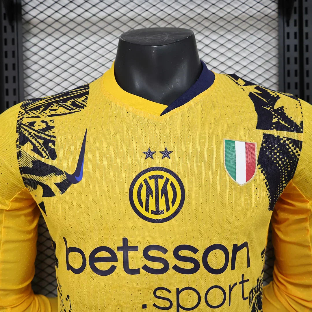 2024/2025 Inter Milan Alternativa Visitante Manga Larga