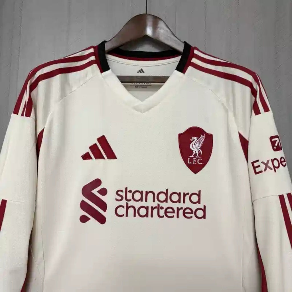2025/2026 Liverpool Visitante Manga Larga