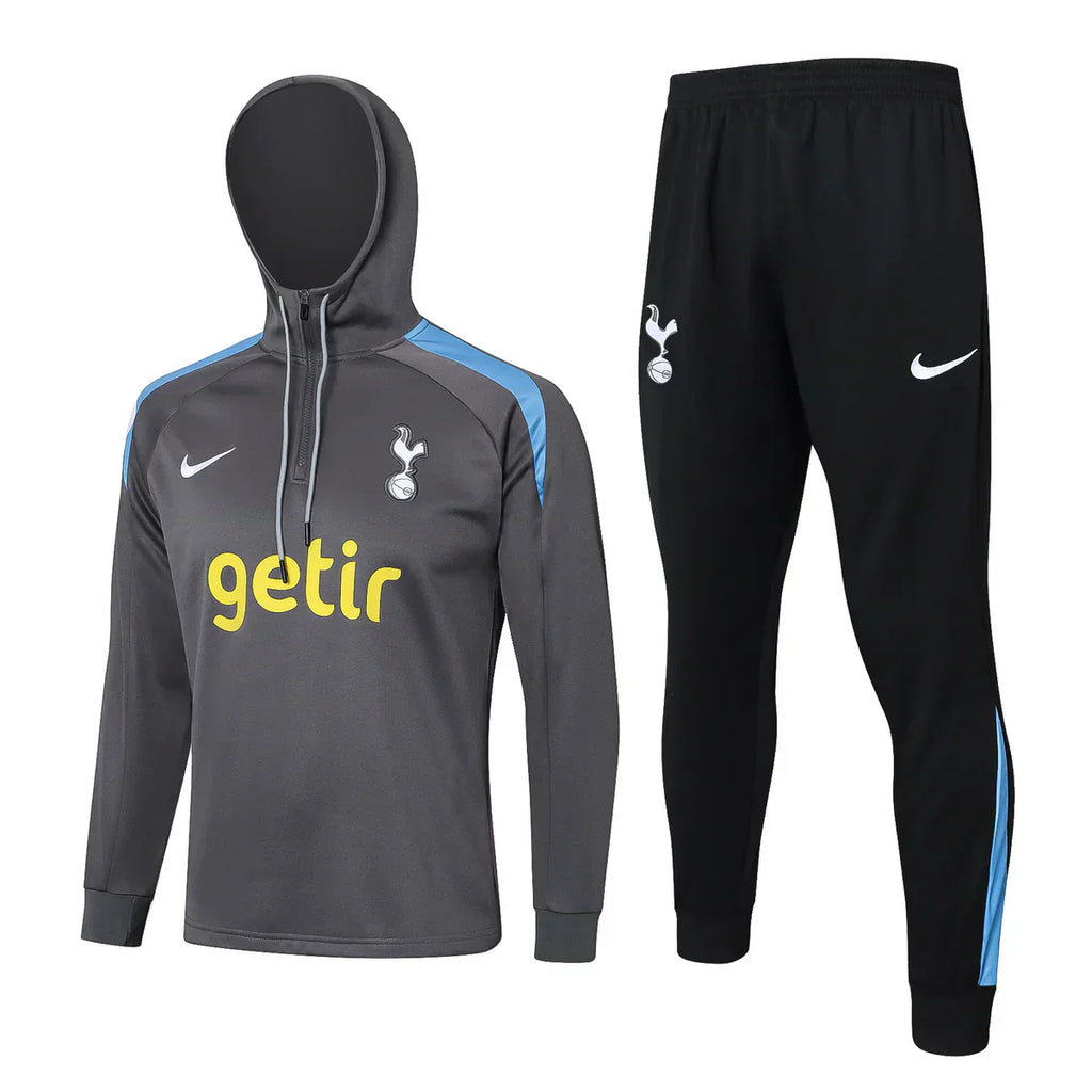 Tottenham Gray and Black Chándal