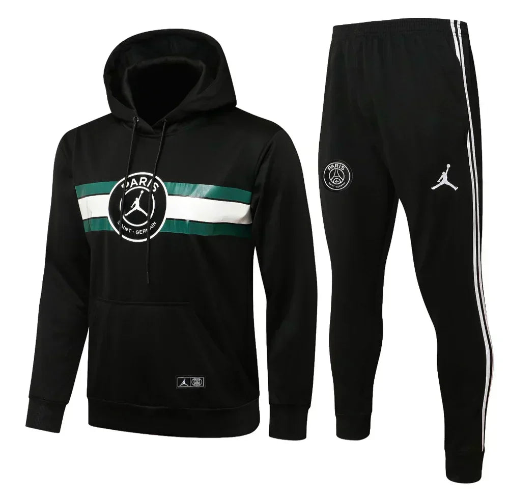 PSG Paris Saint Germain Black and White x Dark Green