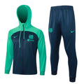 Barcelona Teal Green and Dark Blue Chándal