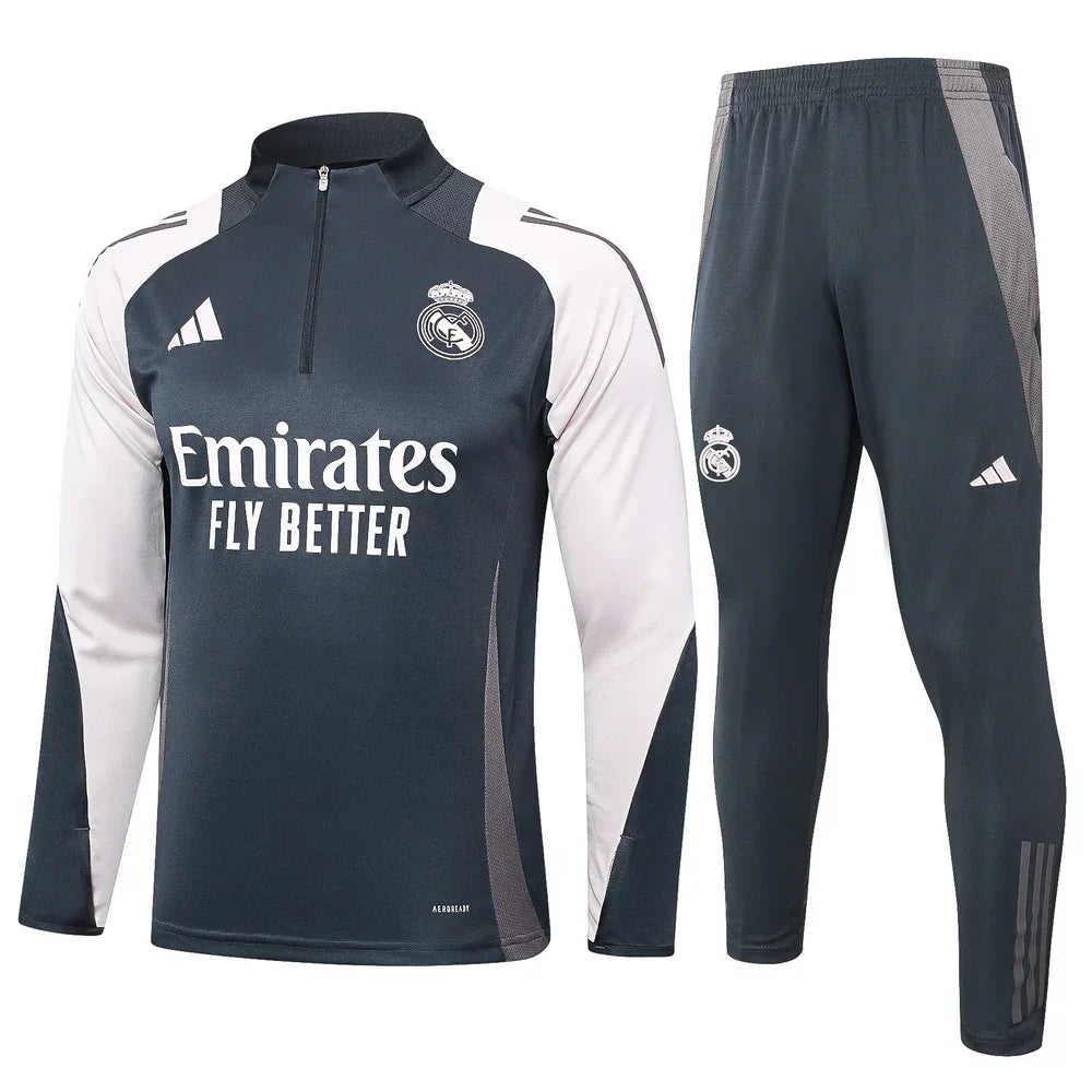 Real Madrid Dark Blue And White Chándal