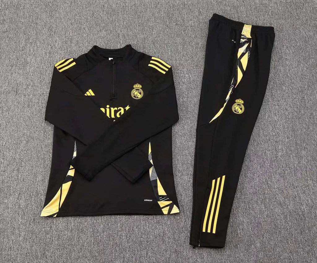 Real Madrid Black and Gold Chándal