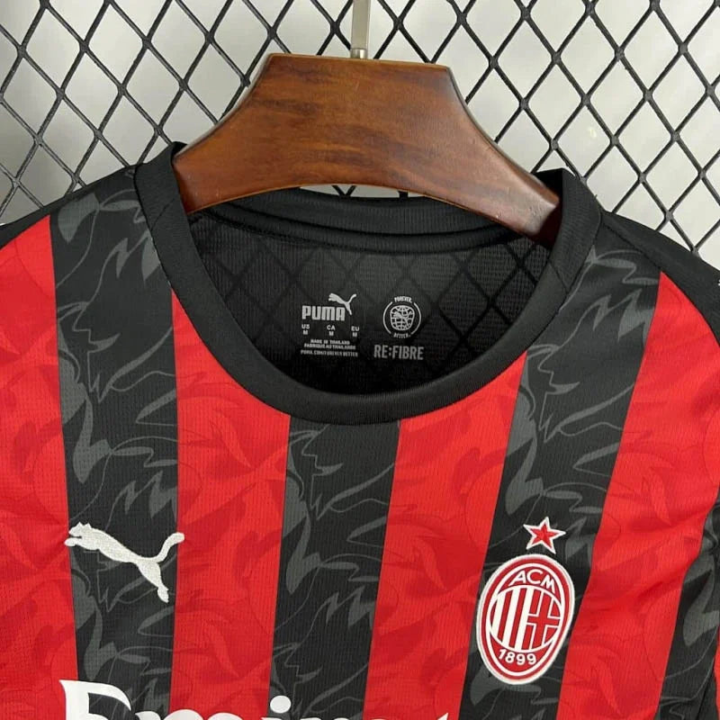 2025/2026 AC Milan Local Manga Larga