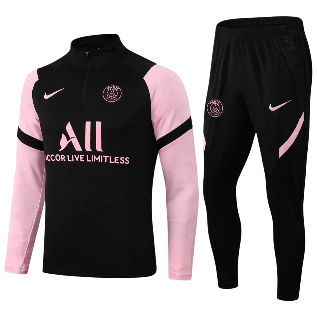Psg Paris Saint-Germain Black and Pink Chándal