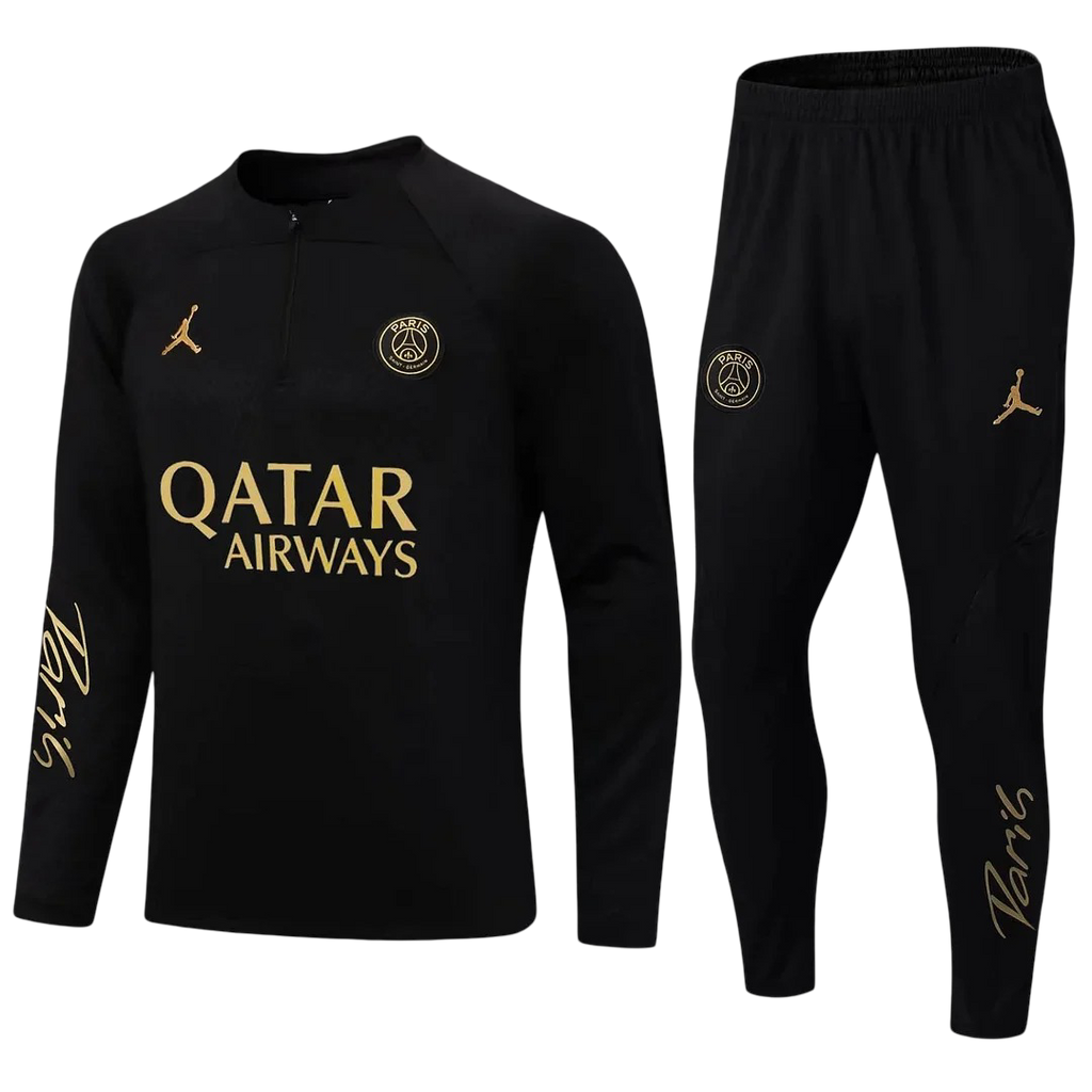 Psg Paris Saint-Germain Black and Gold Chándal